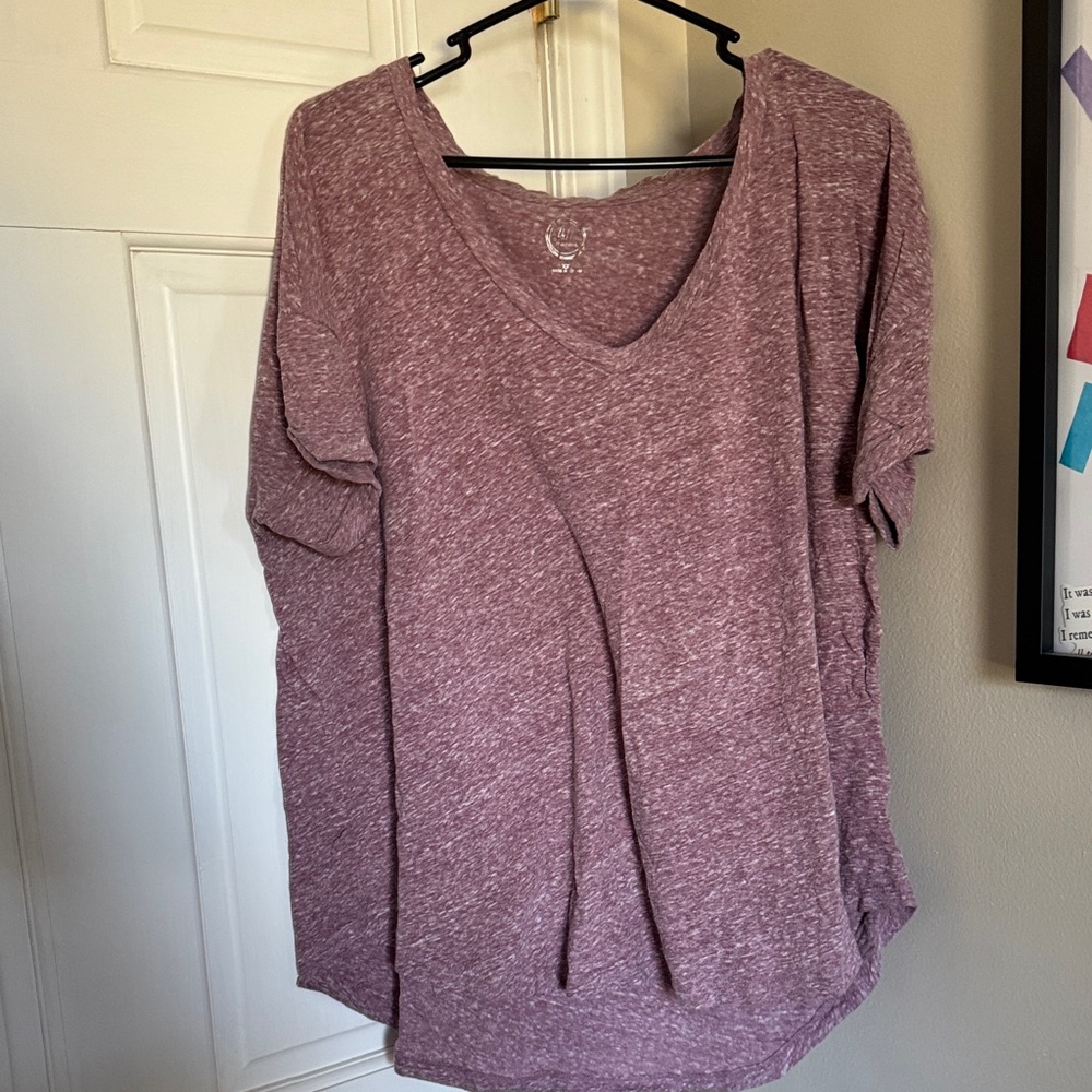 Maurices Heathered Purple Blouse